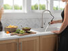 Llave para cocina monomando extensible con tecnologías Touch<sub>2</sub>O® y ShieldSpray®