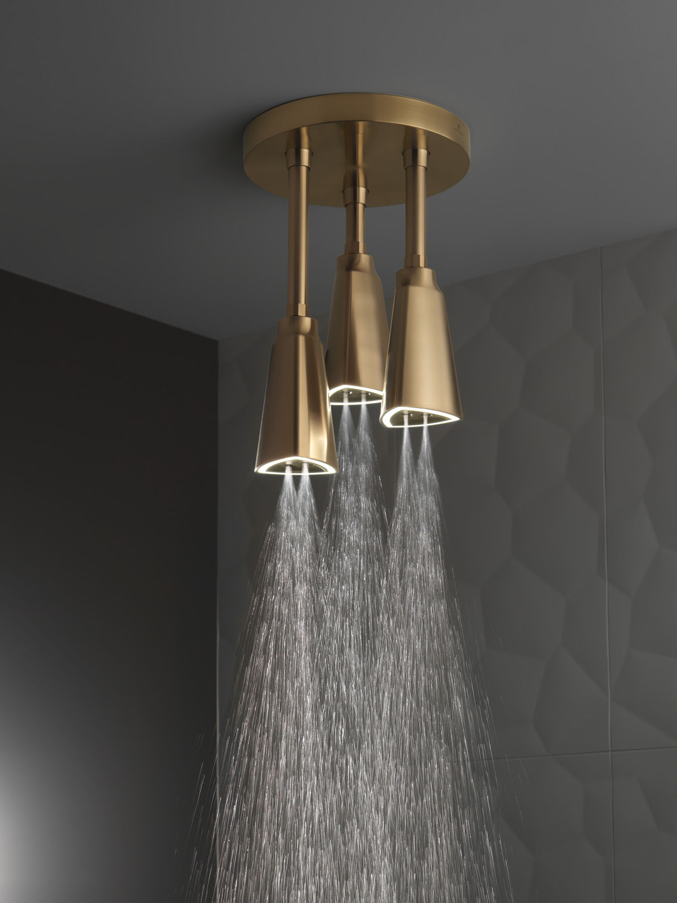 Regadera tipo lluvia colgante H<sub>2</sub>Okinetic® con luz de LED, imagen 6