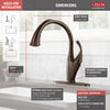 Llave para cocina monomando extensible con tecnologías Touch<sub>2</sub>O® y ShieldSpray®