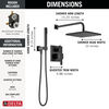 Raincan Shower Rough & Trim w/ HS 1L 14S (Recertified)