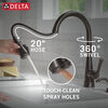 Llave para cocina monomando extensible con dispensador de jabón y tecnología ShieldSpray®