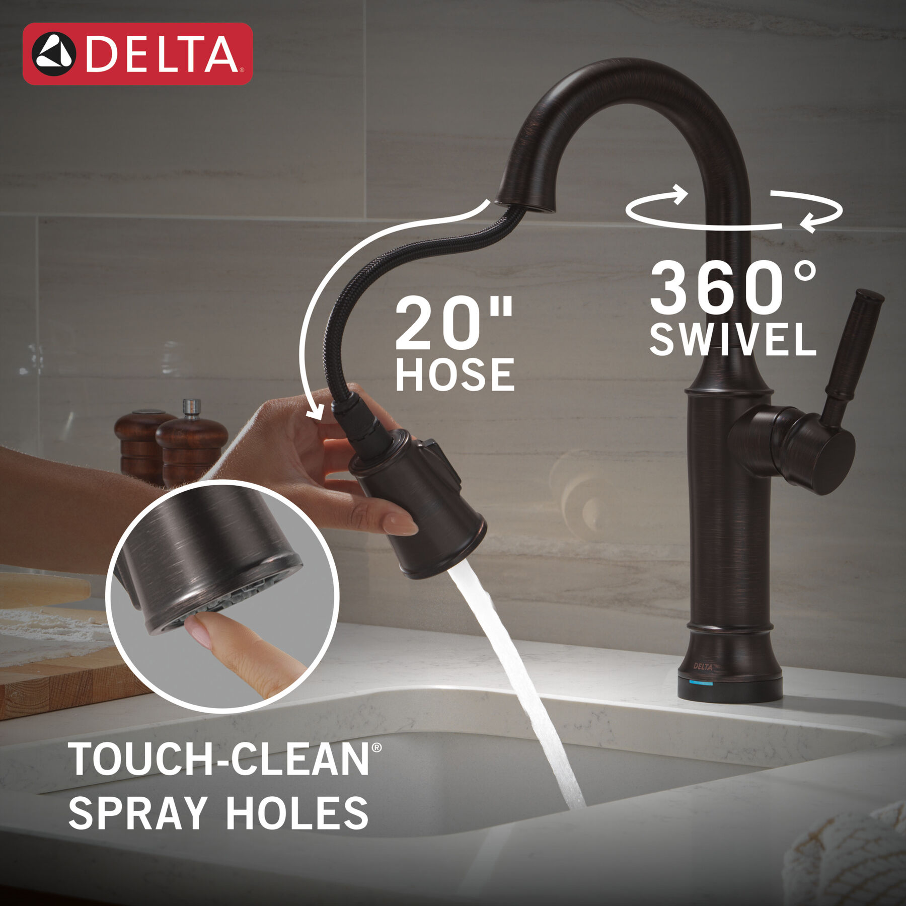 Touch2O® Bar / Prep Faucet with Touchless Technology, image 8