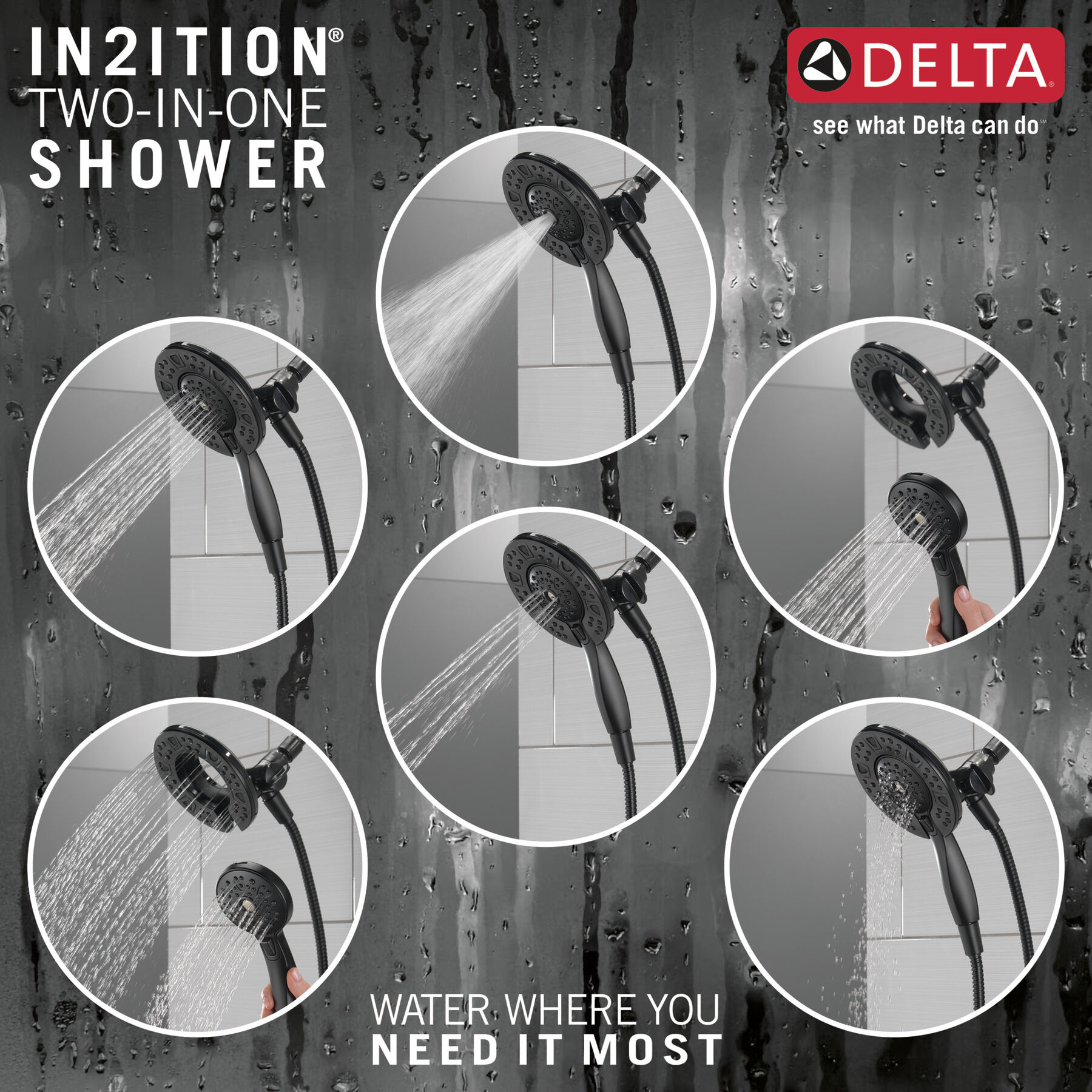 Ducha dos en uno In2ition® de 4 funciones, imagen 2