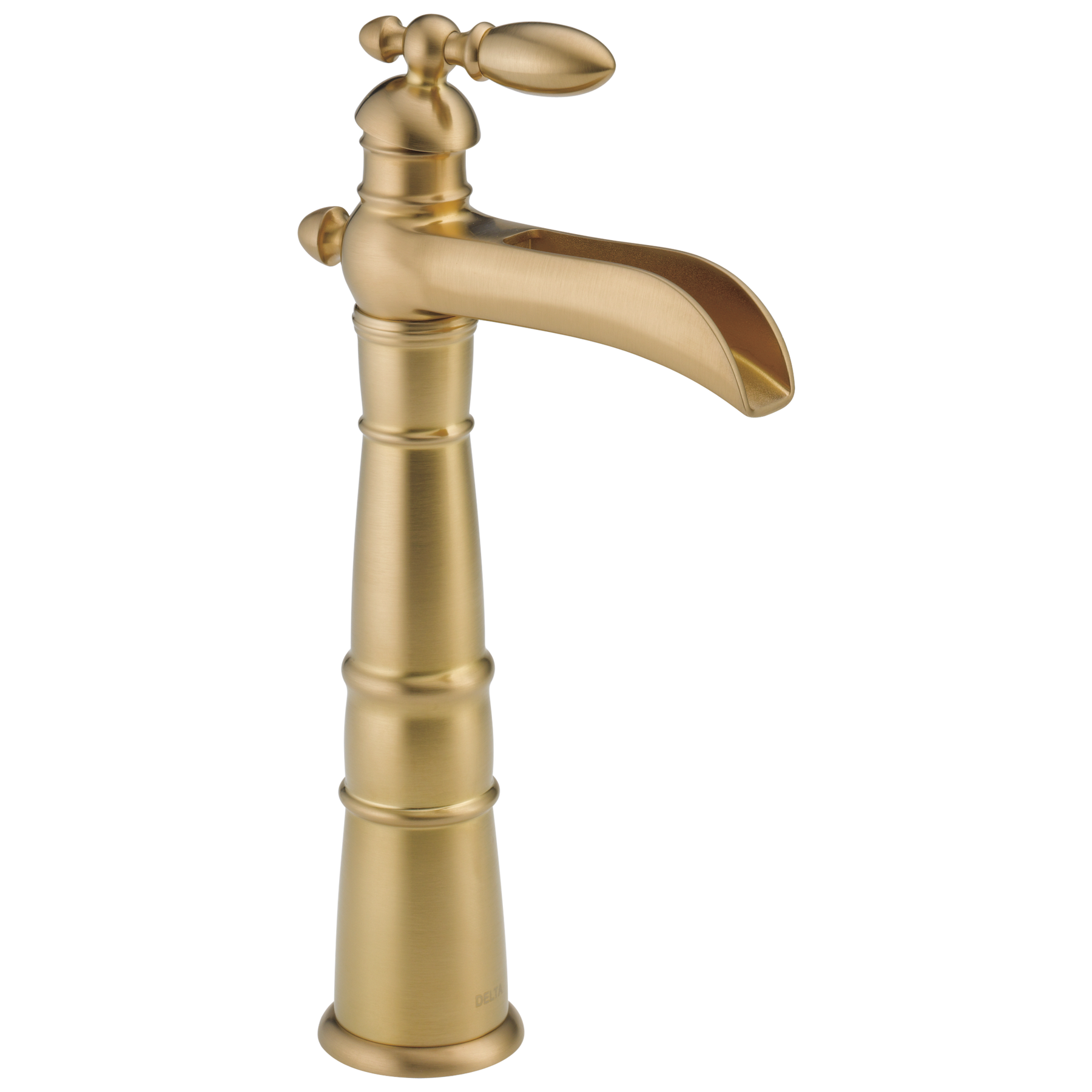 Llave para baño acanalada tipo vasija de una manija
