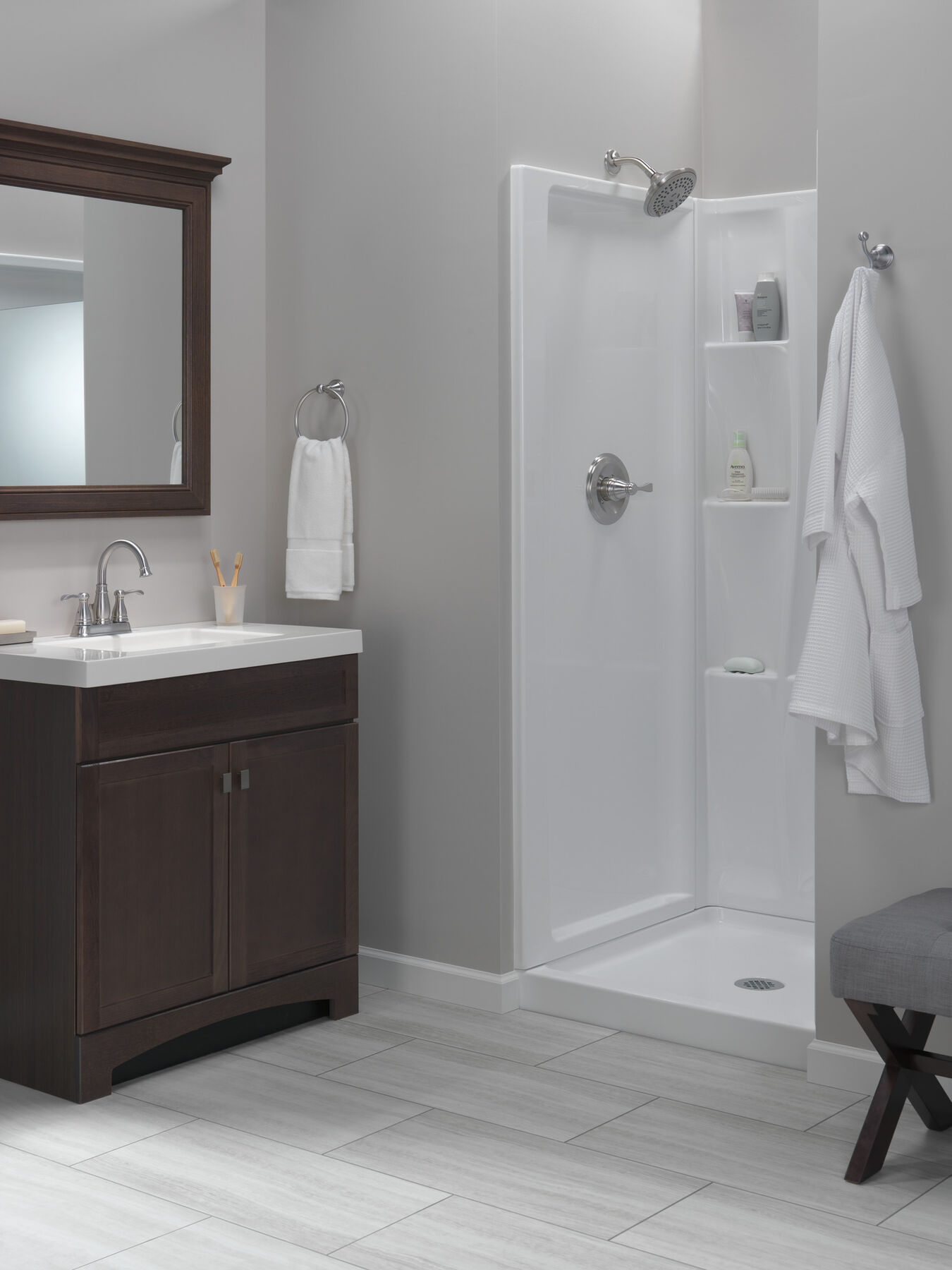Juego de pared para ducha Classic 400 de 32" x 32", imagen 3