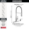 Spring Kitchen Single Handle with Soap Dispenser Bundle