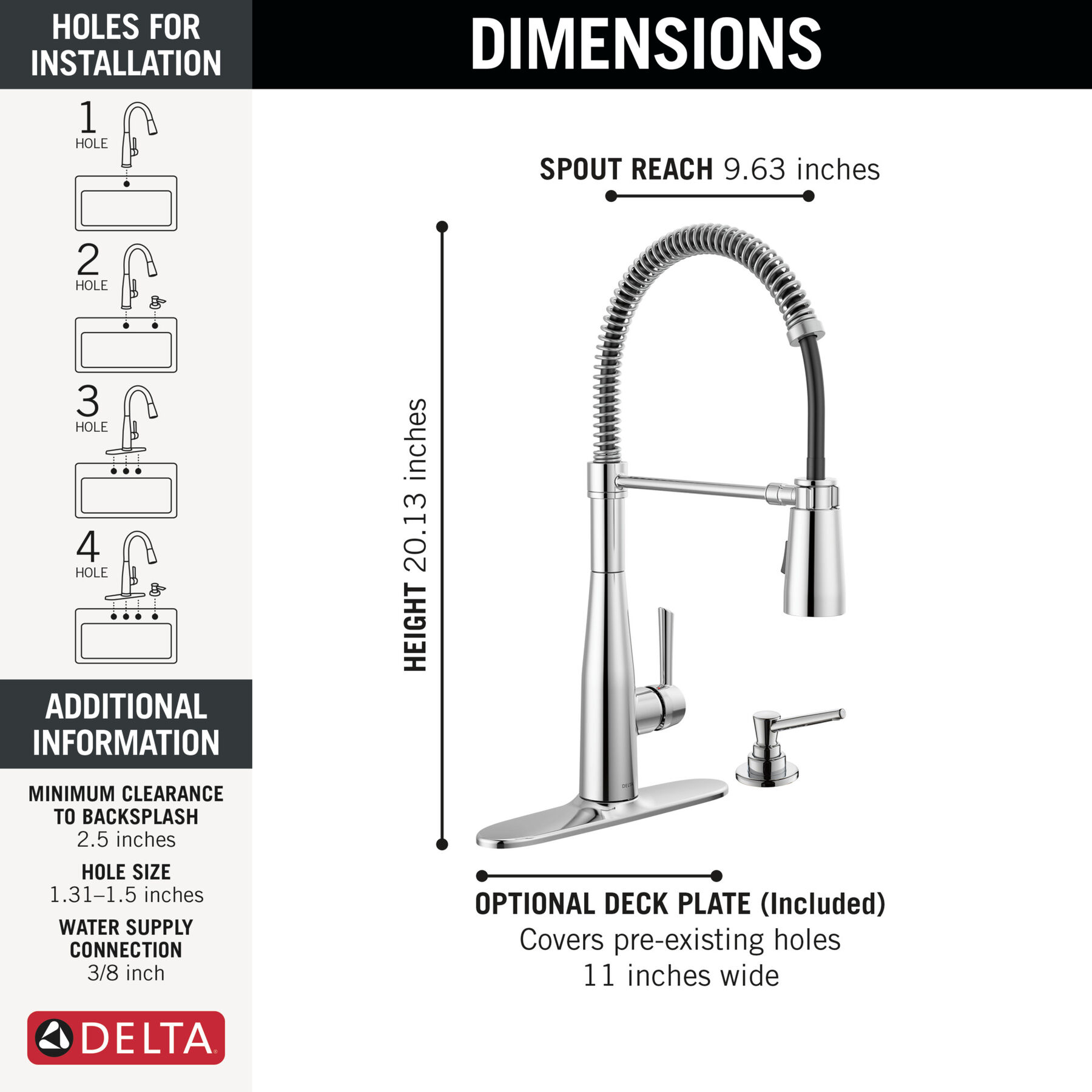 Spring Kitchen Single Handle with Soap Dispenser Bundle, image 2