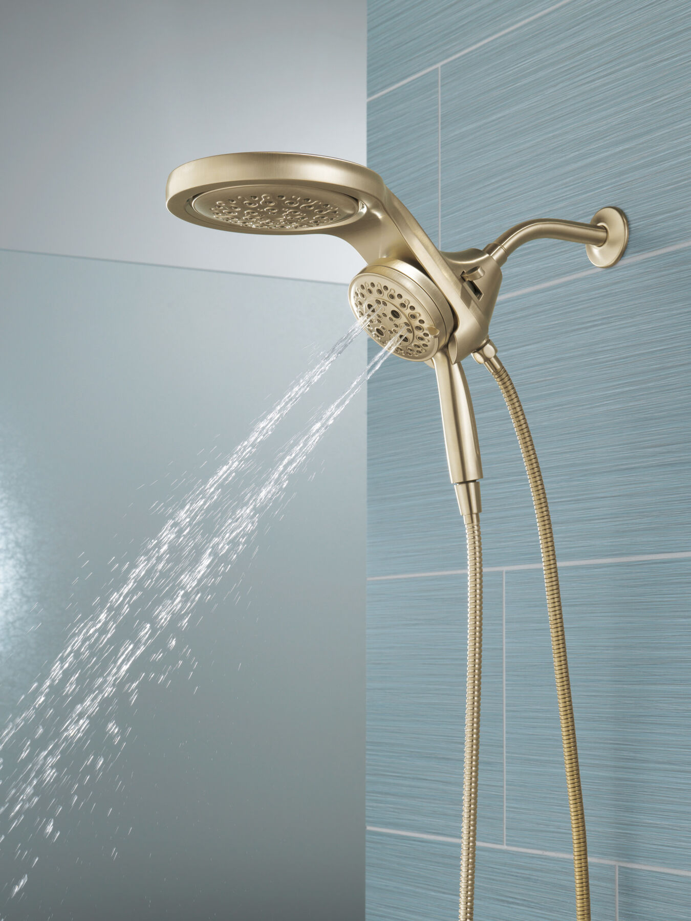 HydroRain® H<sub>2</sub>Okinetic® 5-Setting Two-in-One Shower Head (Recertified), image 15
