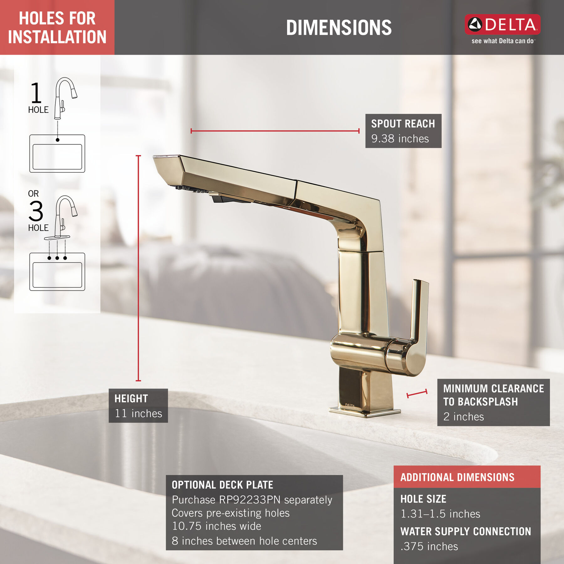 Llave para cocina monomando desplegable, imagen 1