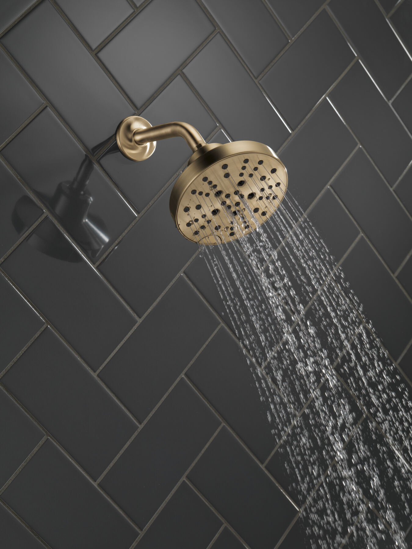 H2Okinetic® 5-Setting Contempoary Round Raincan Shower Head (Recertified), image 7