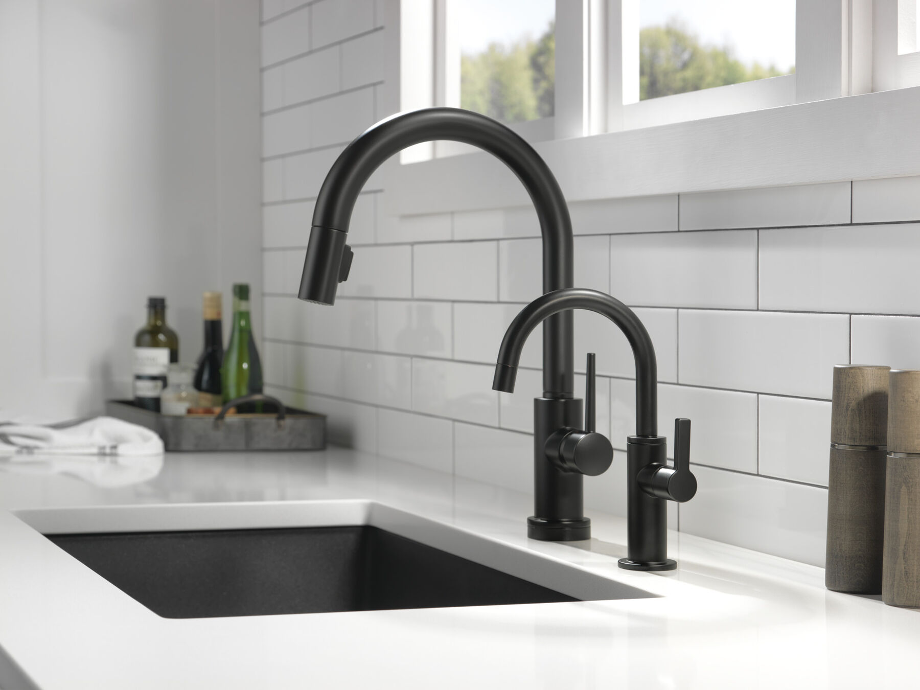 Llave de agua fría purificada redonda contemporánea, imagen 4