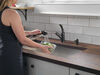 Llave extensible para cocina de una manija con dispensador de jabón