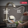 Llave para cocina monomando extensible con tecnología Touch<sub>2</sub>O®