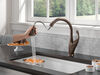 Llave para cocina monomando extensible con tecnología ShieldSpray®