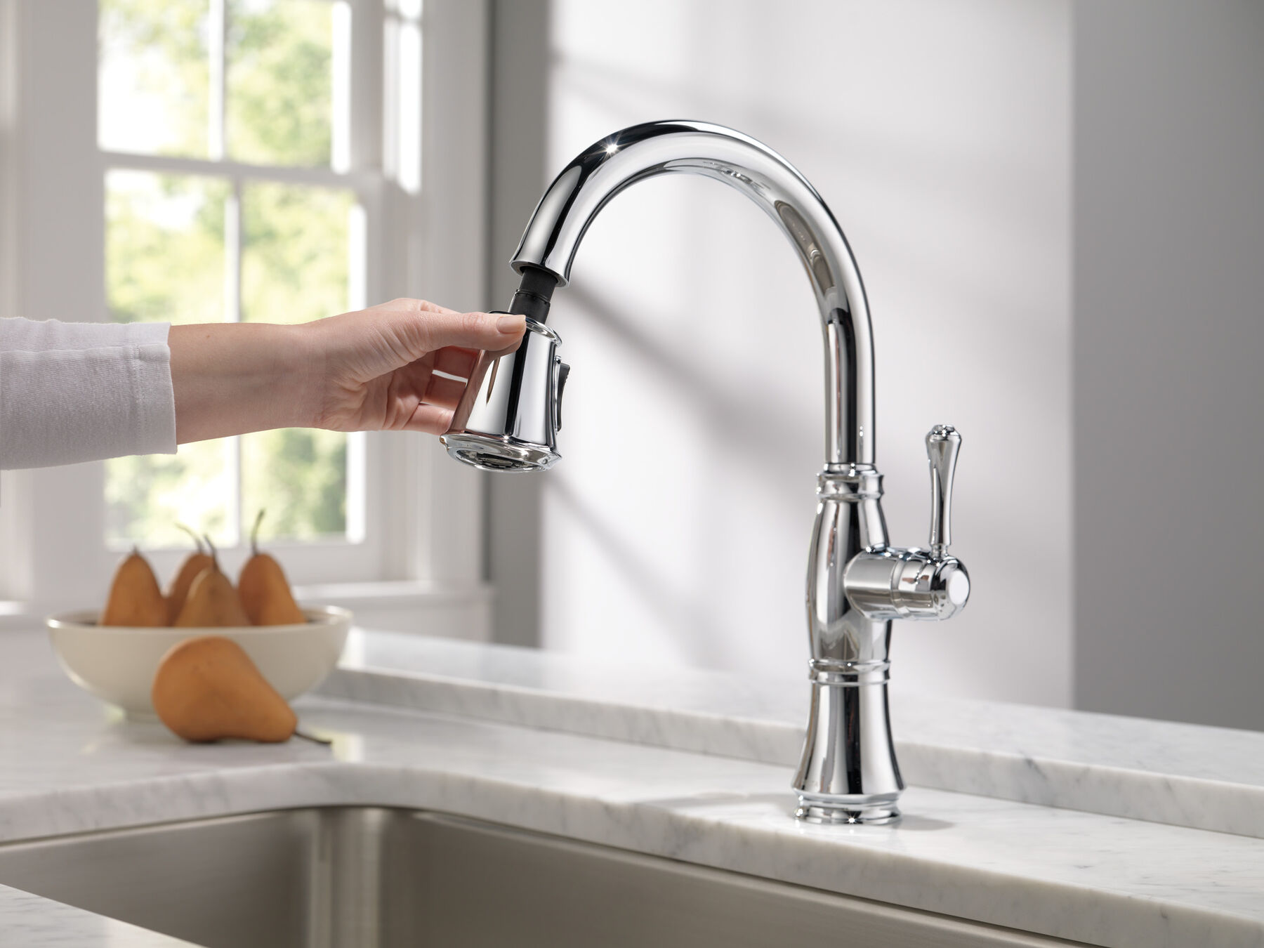 Llave para cocina monomando extensible con tecnología ShieldSpray®, imagen 6