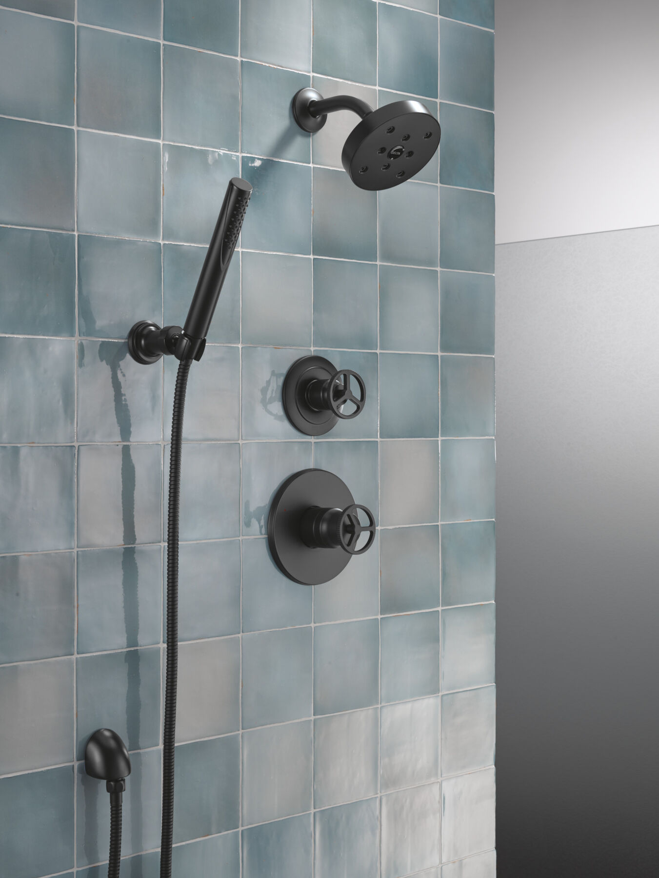 Ducha manual premium para montaje en pared ajustable de una sola función, imagen 16