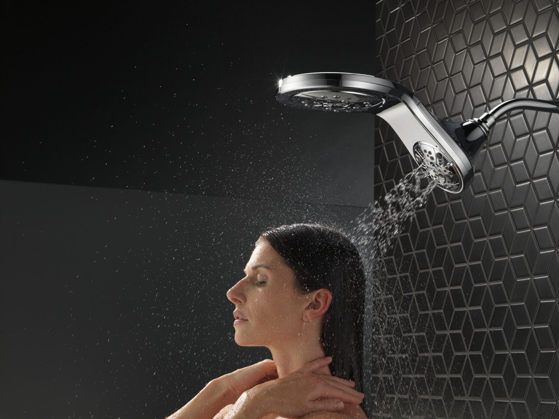 Ducha dos en uno H<sub>2</sub>Okinetic® HydroRain® In2ition® de 5 funciones, imagen 20