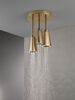 Regadera tipo lluvia colgante H<sub>2</sub>Okinetic® con luz de LED