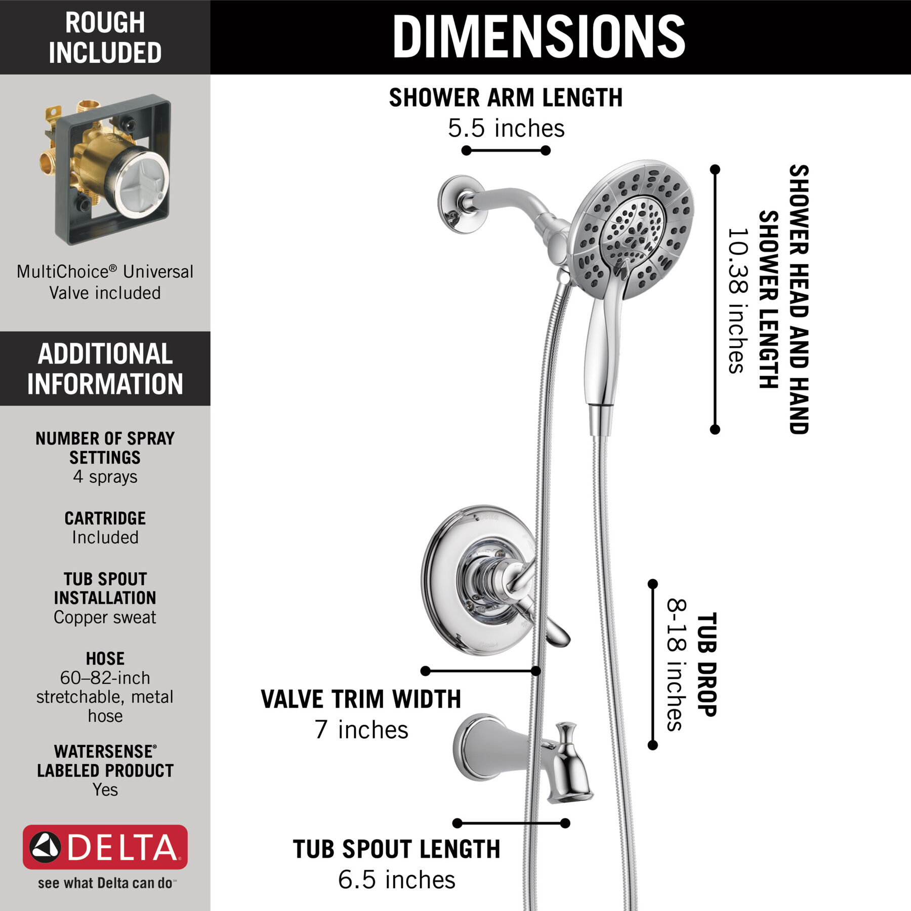 Shower Trim with Rough Bundle, image 2