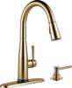 Paquete de llave para cocina extensible 1L Touch2O con activación por voz y dispensador de jabón