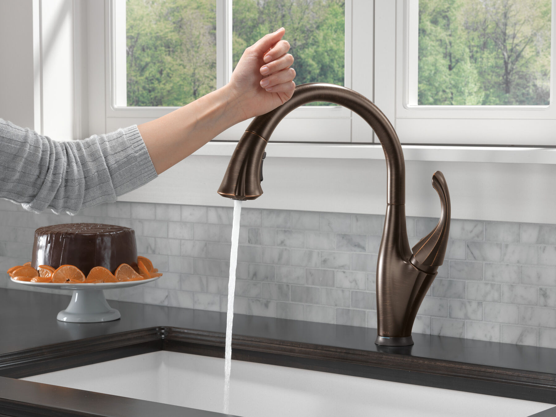 Llave para cocina monomando extensible con tecnologías Touch<sub>2</sub>O® y ShieldSpray®, imagen 10