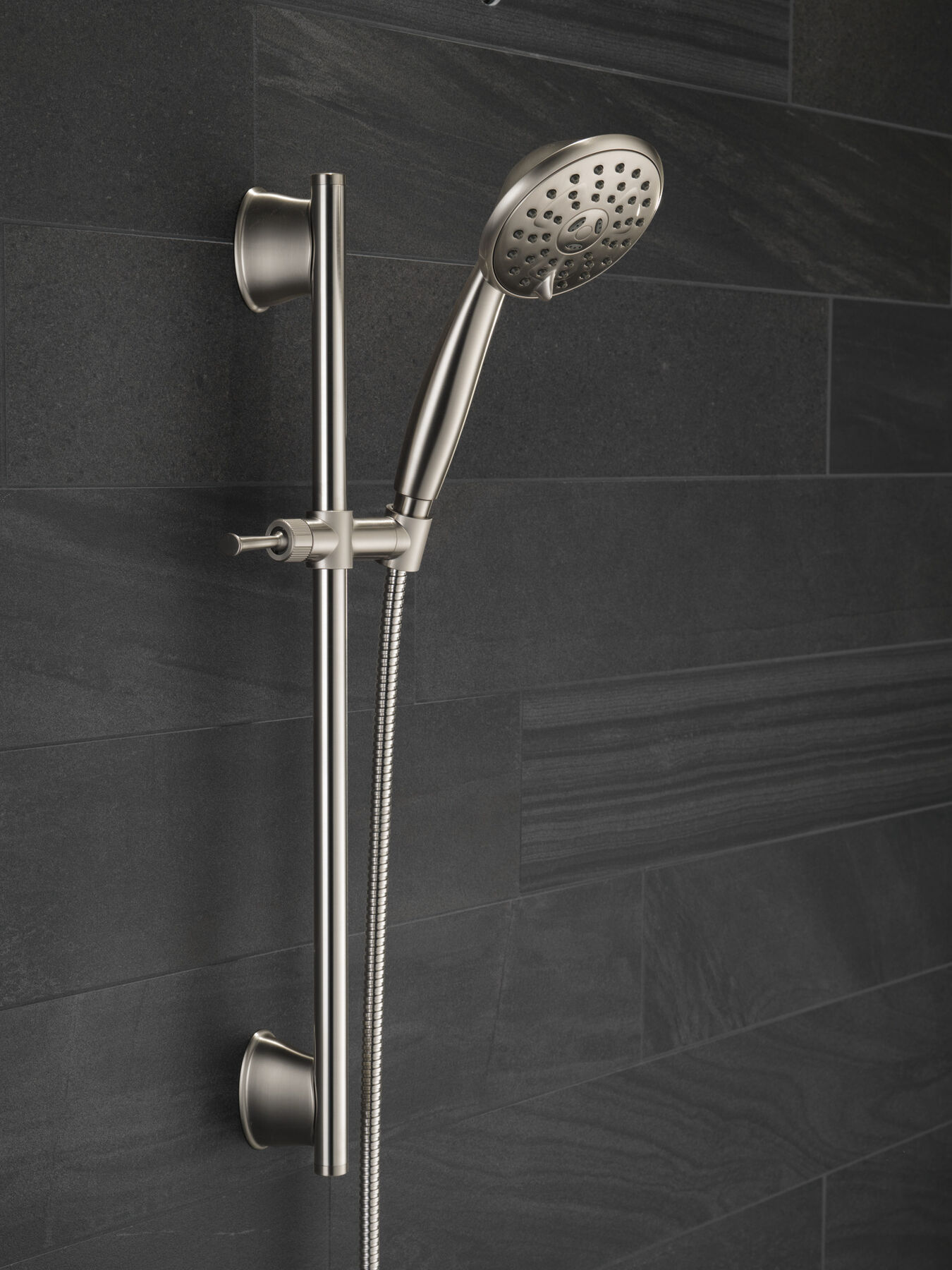 Ducha manual Porter de 3 funciones con barra para pared, imagen 6