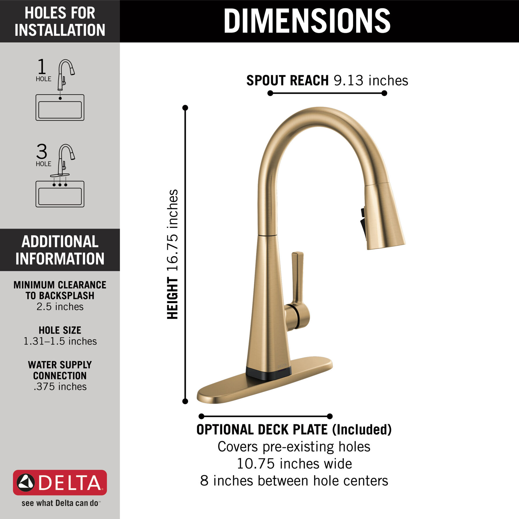 Single-Handle Pull-Down Kitchen Faucet with Touch<sub>2</sub>O® Technology, image 2