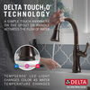 Llave para cocina monomando extensible con tecnologías Touch<sub>2</sub>O® y ShieldSpray®