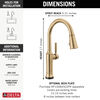 Touch<sub>2</sub>O® Technology Kitchen Faucet with Touchless Technology