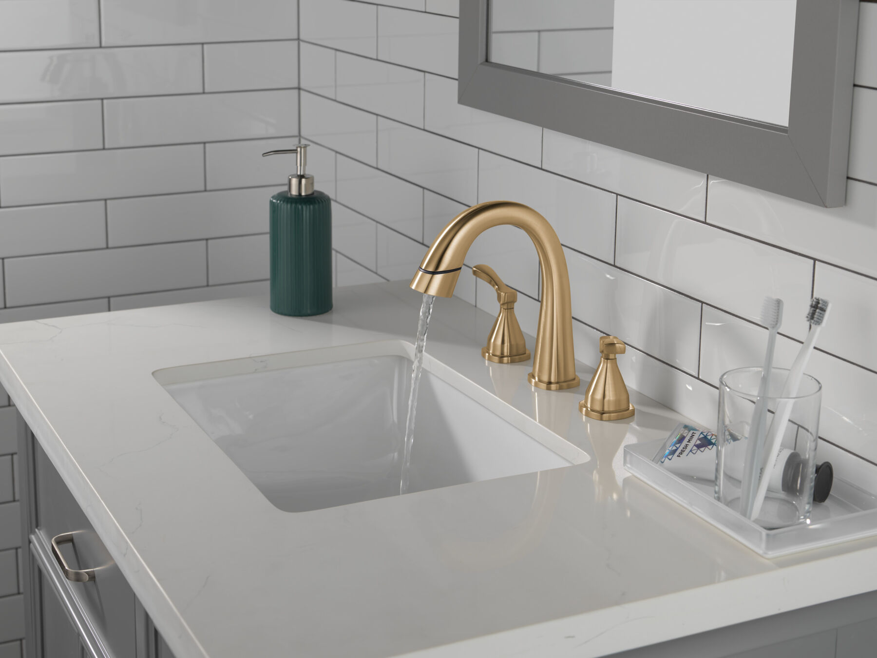 Two Handle Widespreadh Pull Down Bathroo (Recertified), image 6