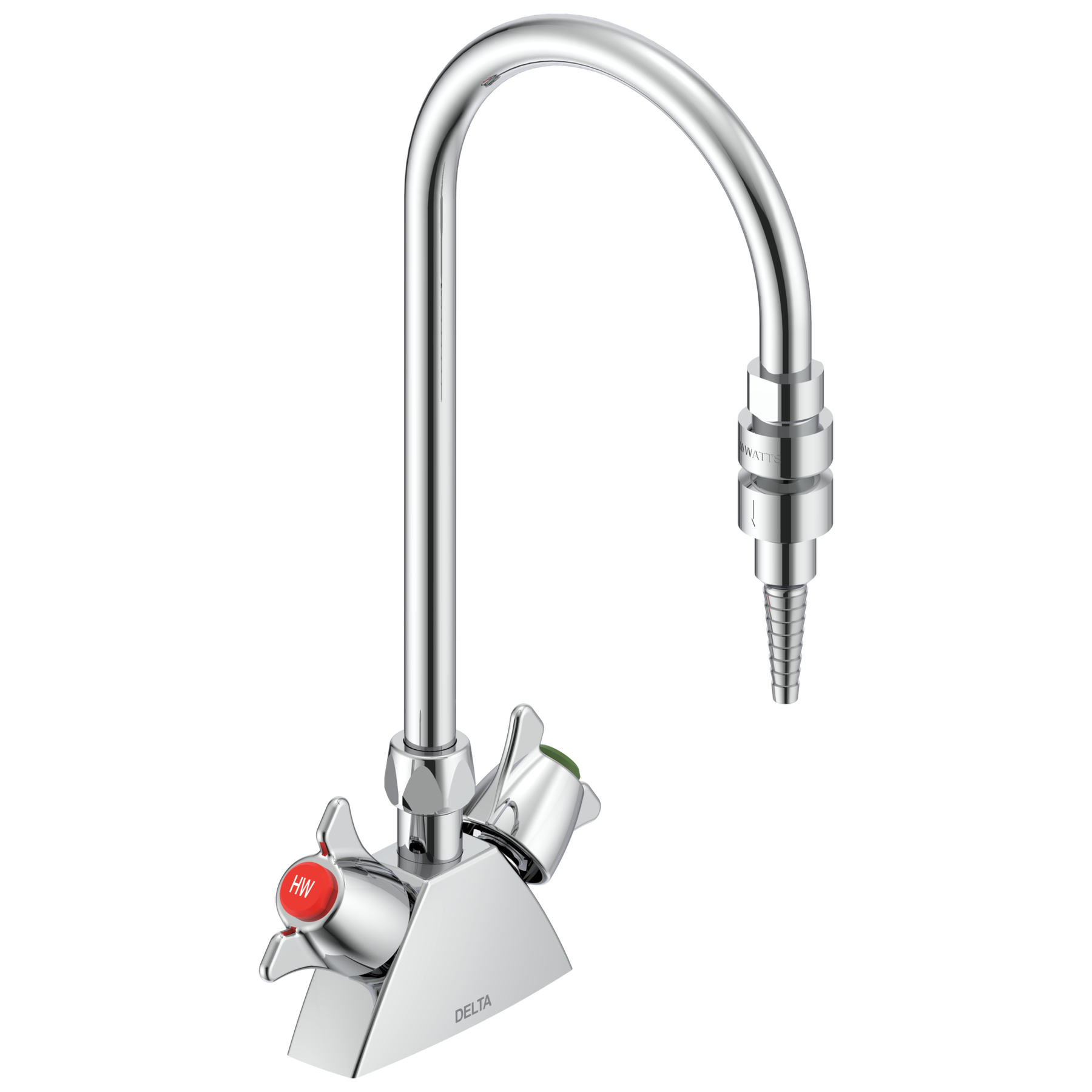 Two Handle Deck-mount Laboratory Mixing Faucet