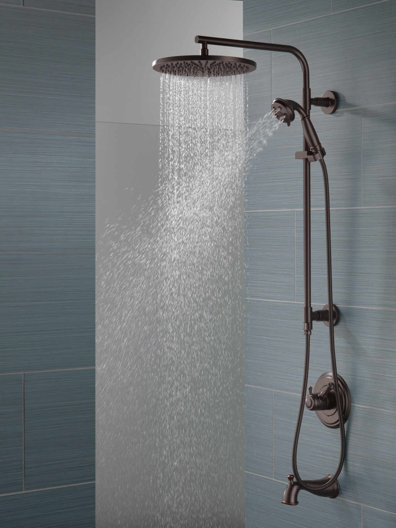 Salida de bañera, desviador deslizable hacia arriba, imagen 9