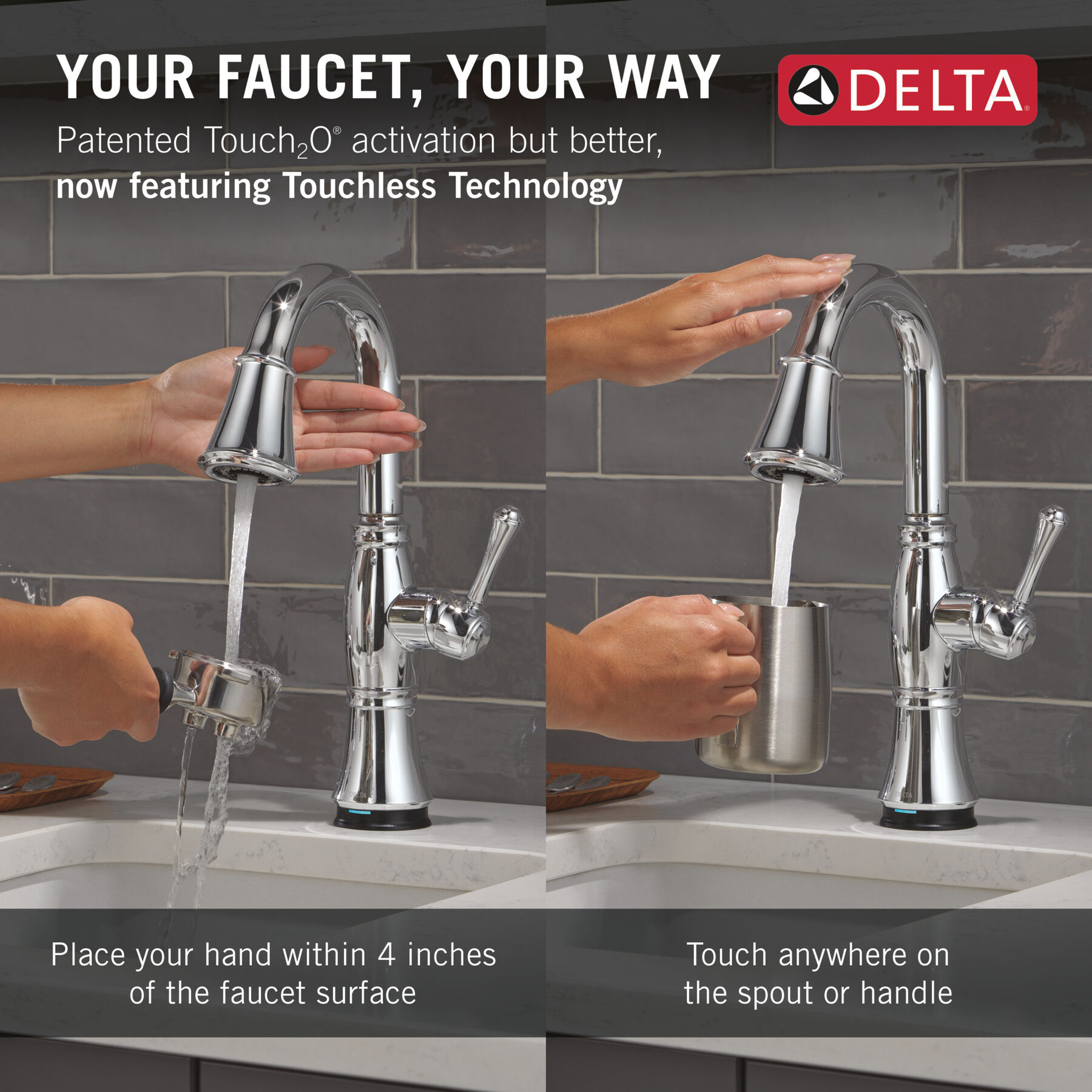 Touch2O® Bar / Prep Faucet with Touchless Technology, image 9