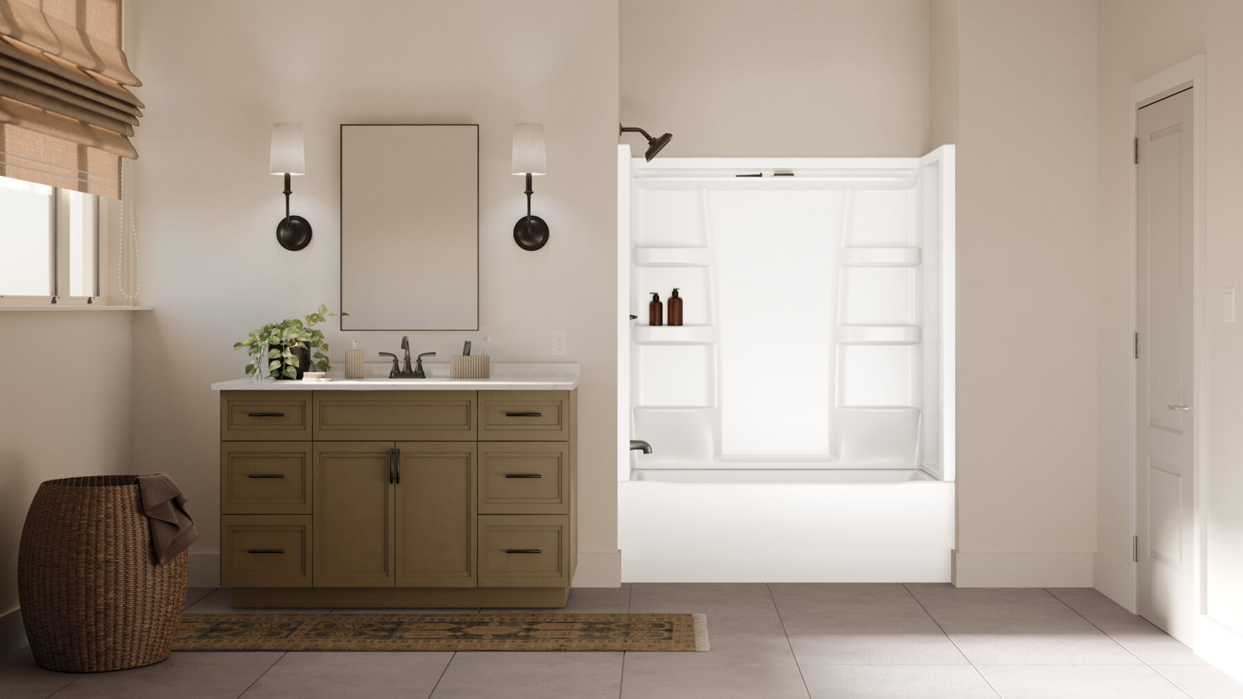 ProCrylic Bathtub 60 in. x 32 in. Left Drain, image 1