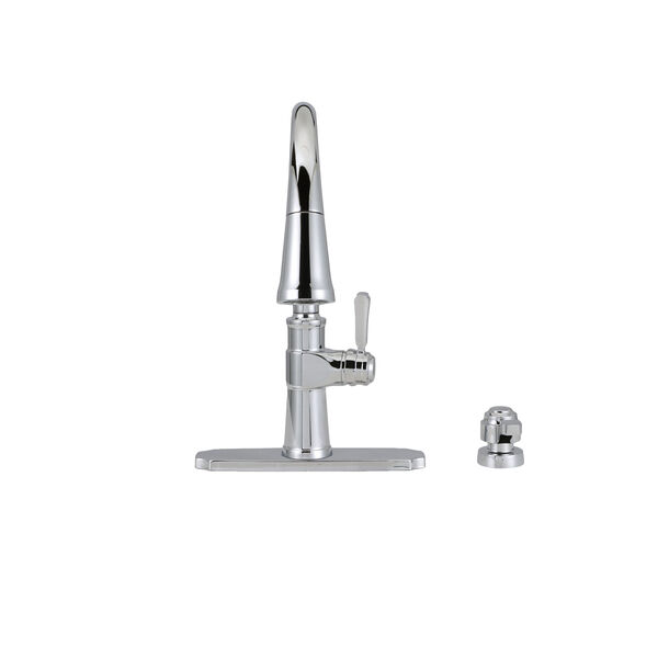 Llave para cocina monomando extensible con dispensador de jabón y tecnología ShieldSpray®