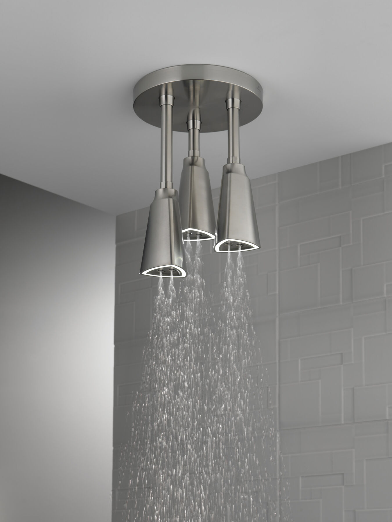 H<sub>2</sub>Okinetic® Pendant Raincan Shower Head with LED Light (Recertified), image 5