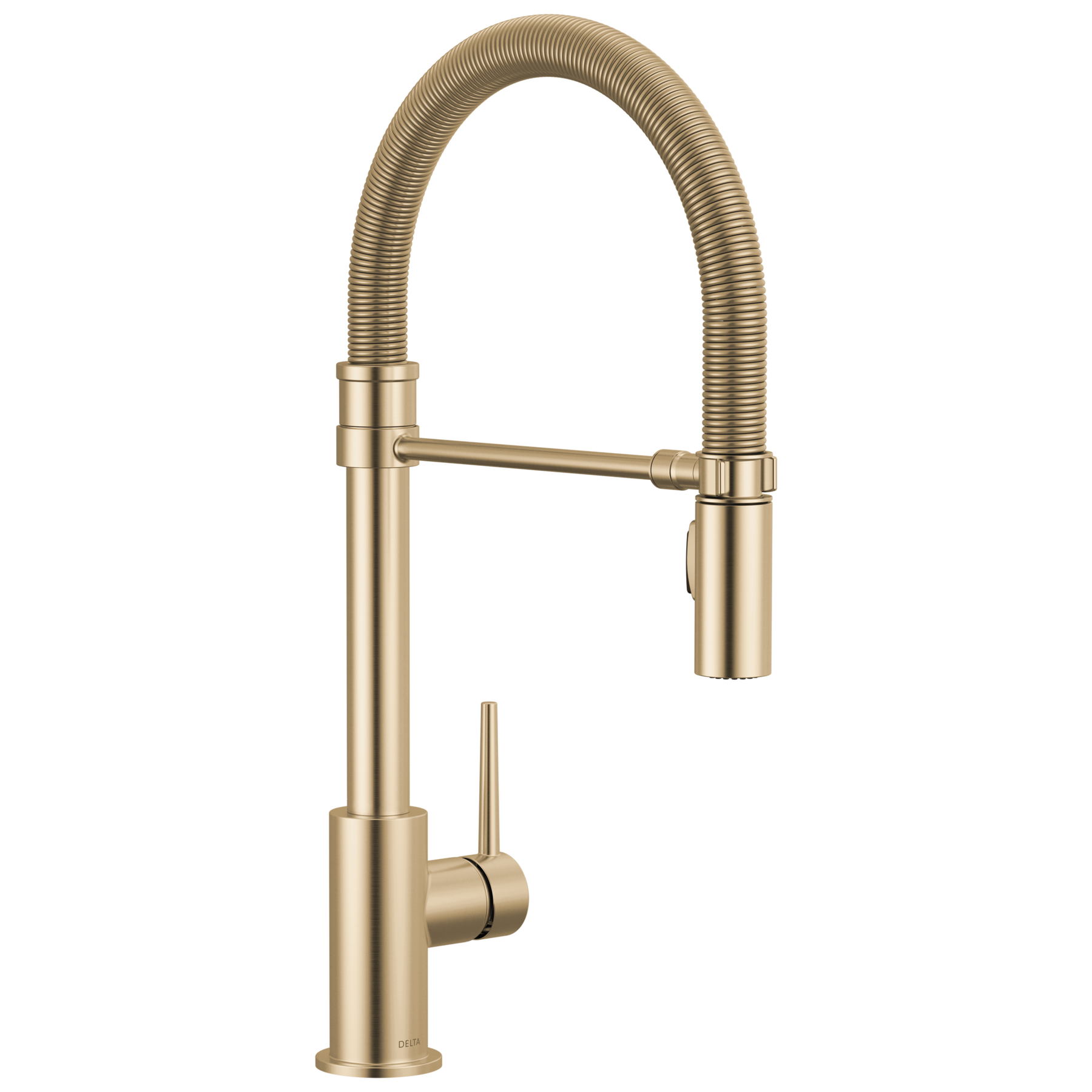 Llave para cocina extensible de una manija con tubo de salida con muelle