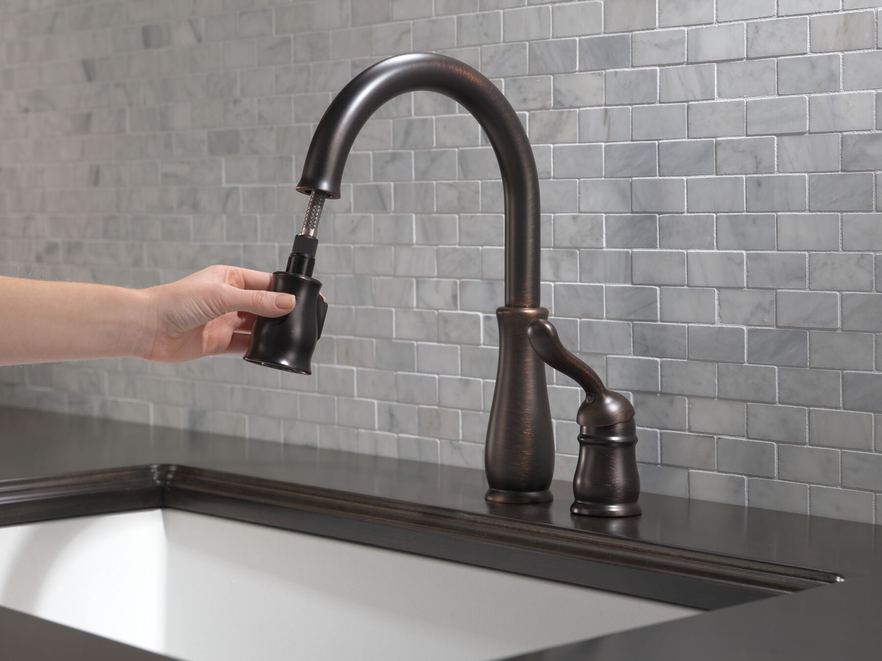 Llave para cocina monomando extensible, imagen 4