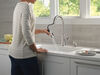 Llave para cocina monomando extensible con dispensador de jabón y tecnología ShieldSpray