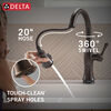 Touch<sub>2</sub>O® Technology Kitchen Faucet with Touchless Technology