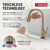 Single Handle Pull-Down Touch<sub>2</sub>O® Technology Kitchen Faucet with Touchless Technology
