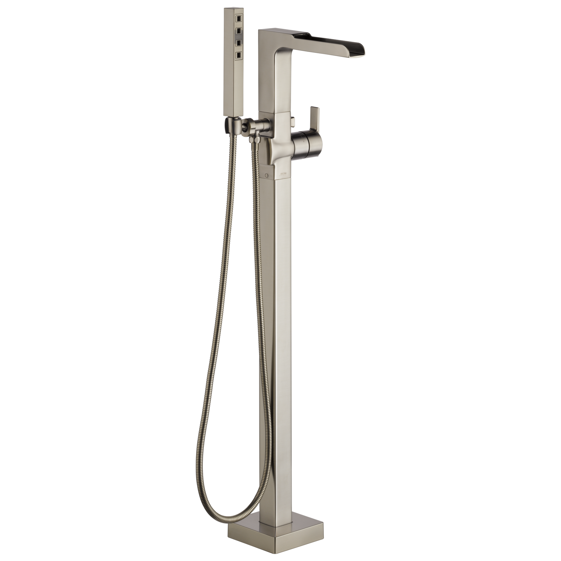Llave de llenado para bañera de montaje en piso con ducha manual (producto recertificado)