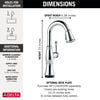 Single Handle Pull-Down Bar/Prep with Touch<sub>2</sub>O® Technology