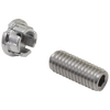 Tornillo de fijación y botón