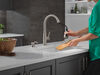 Llave para cocina monomando extensible con dispensador de jabón y tecnología ShieldSpray®