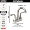 Llave para baño de combinación de dos manijas