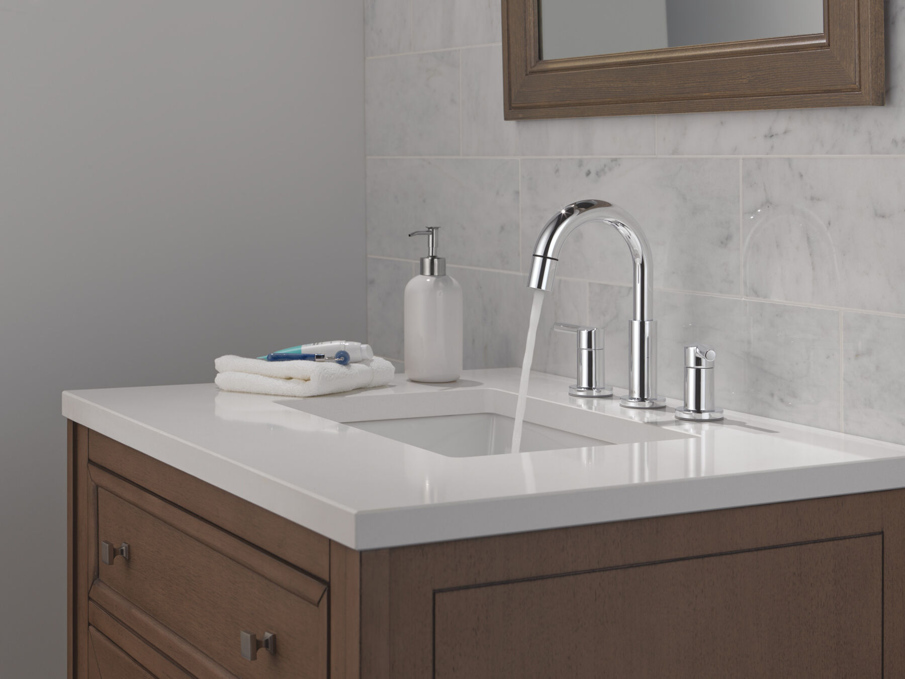 Llave para baño extensible independiente de dos manijas, imagen 9