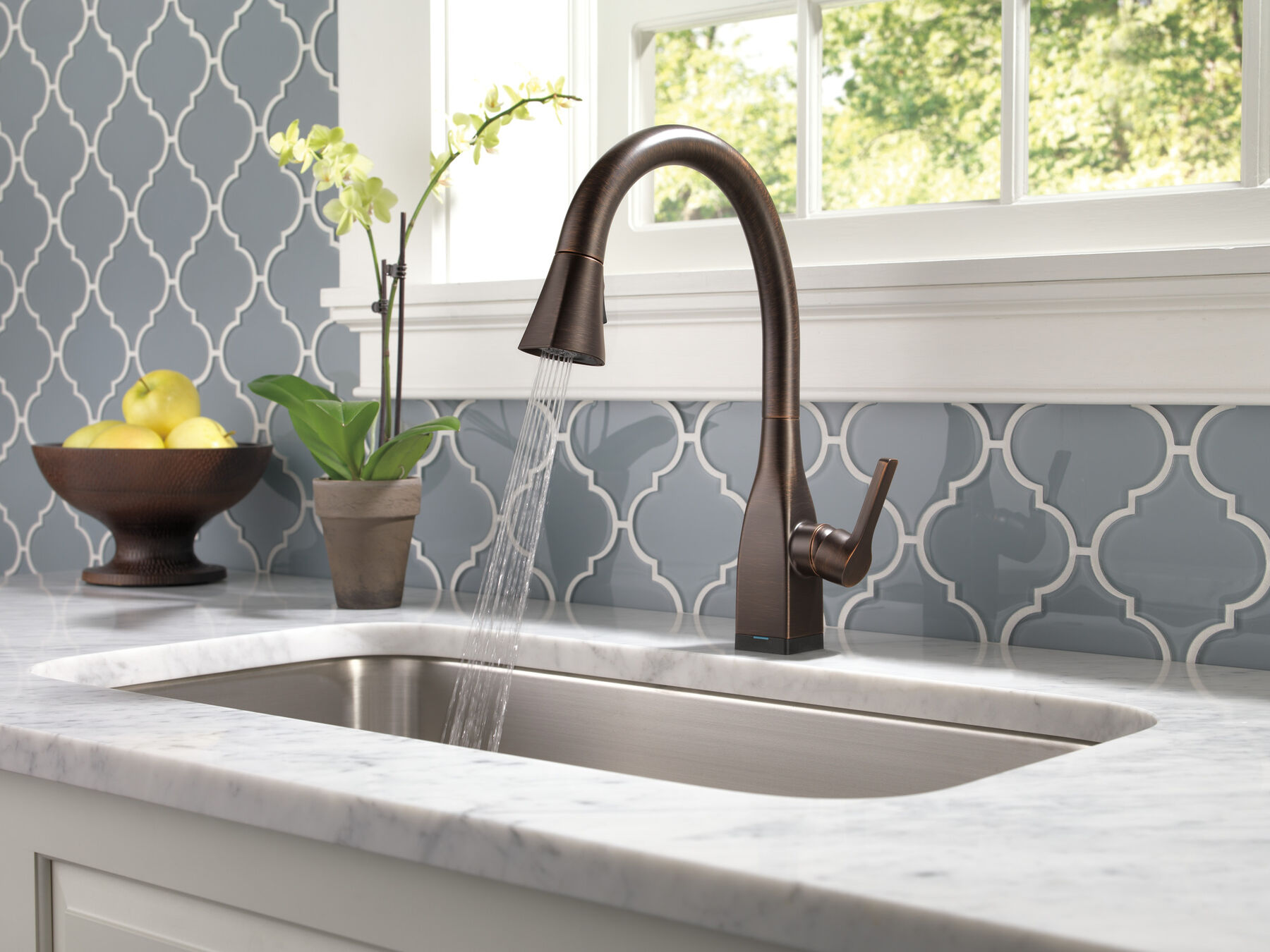 Llave para cocina monomando extensible con tecnologías Touch<sub>2</sub>O® y ShieldSpray®, imagen 9