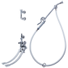 Wall-Mount Bedpan Cleanser Double-Pedal Mixing Valve