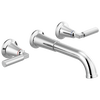 Accesorio para llave para baño de dos manijas de montaje en pared